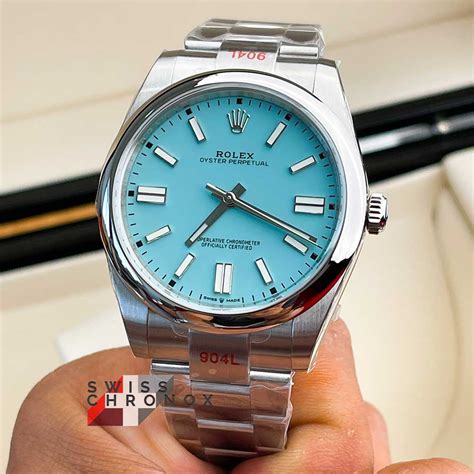 rolex oyster perpetual turquoise 41mm